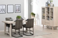 Rowico Home Matbord 'Brooklyn' 170x95cm - Vitpigmenterad Ek