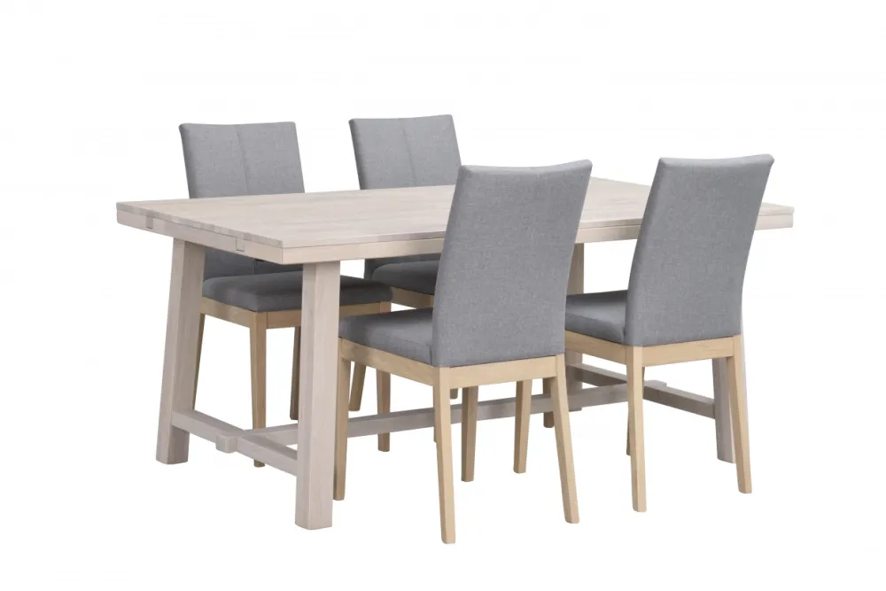 Rowico Home Matbord 'Brooklyn' 170x95cm - Vitpigmenterad Ek