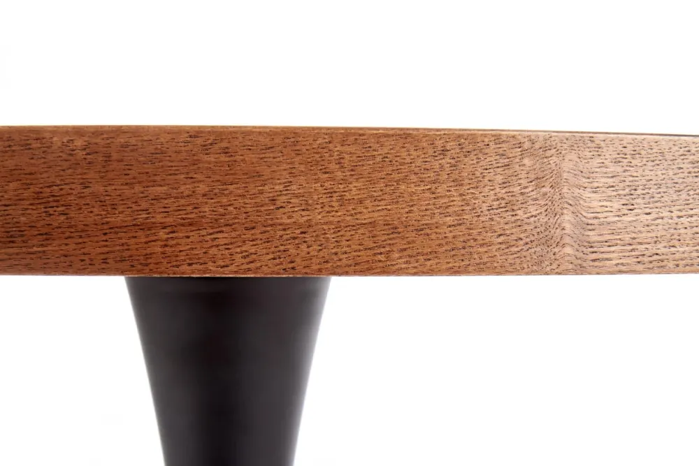 Reforma Matbord 'Carmelo' Runt 110cm - Trä/Svart