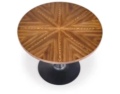 Reforma Matbord 'Carmelo' Runt 110cm - Trä/Svart