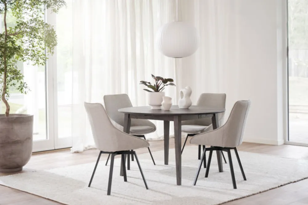 Rowico Home Matbord 'Filippa' Runt 120cm - Mörkbrun