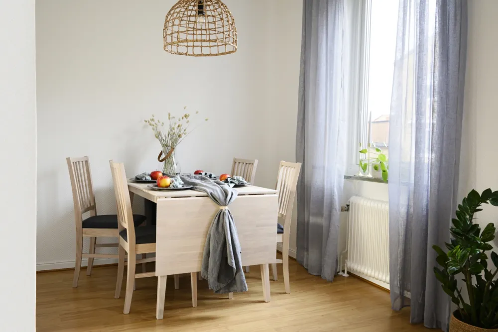 Rowico Home Matbord 'Filippa' 120x80cm - Vitpigmenterad