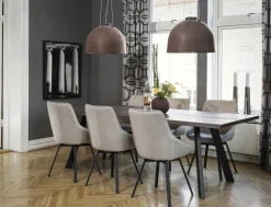Rowico Home Matbord 'Fred' - Brun/Svart 240x100cm