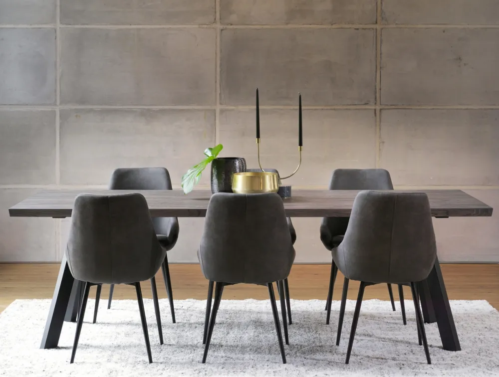 Rowico Home Matbord 'Fred' - Brun/Svart 240x100cm
