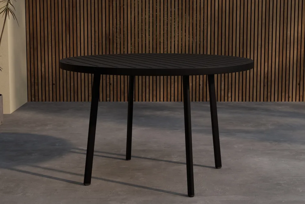 Garden Prestige Matbord 'Giardini' runt 120cm - Svart