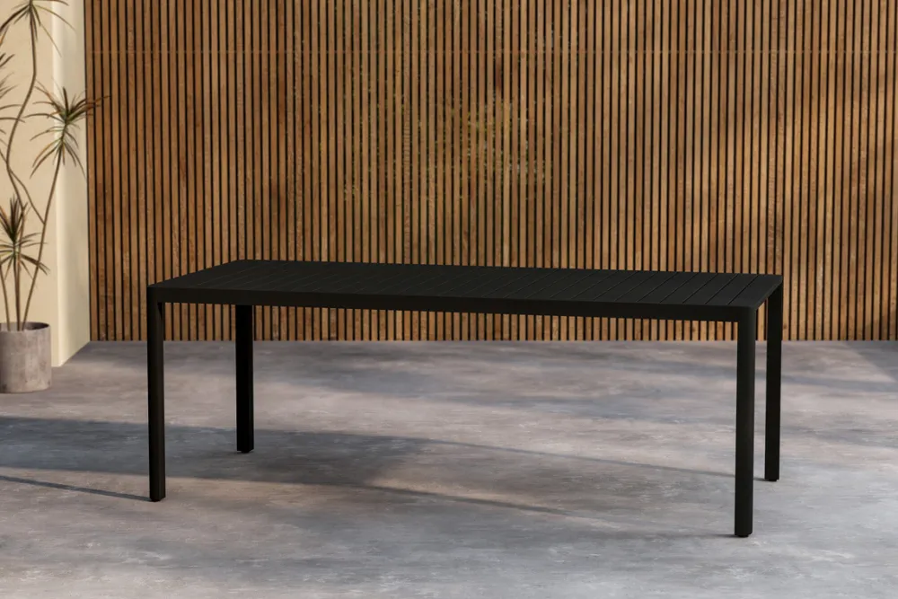 Garden Prestige Matbord 'Giardini' 200x72cm - Svart