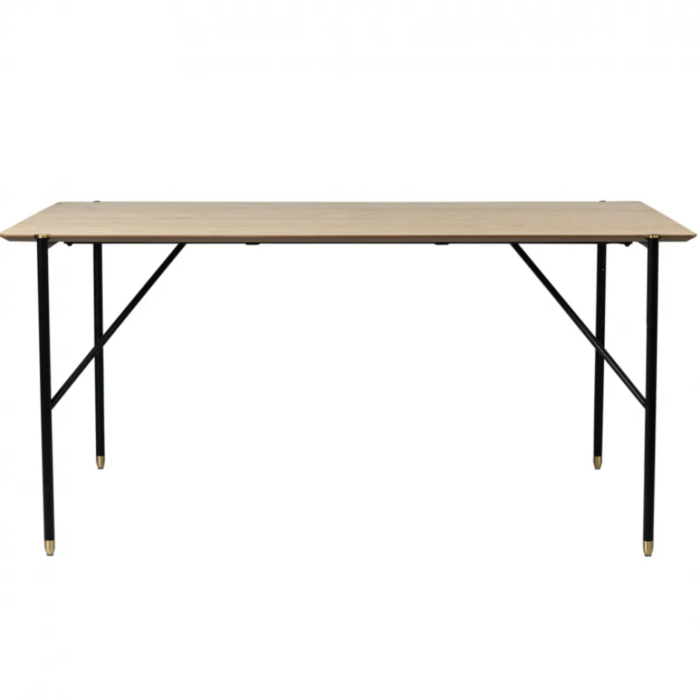 Reforma Matbord 'Hornstull' 160x90cm - Ek/Svart