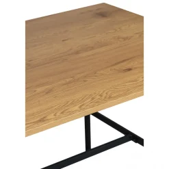 Reforma Matbord 'Line' - Ek/Svart 160x90cm