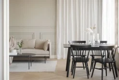 Rowico Home Matbord 'Lotta' 140x90cm - Svart