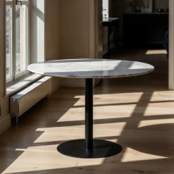 Reforma Matbord 'Marbleous' Runt 120cm - Vit