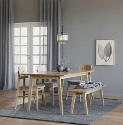 Rowico Home Matbord 'Melfort' 180x90cm - Ek