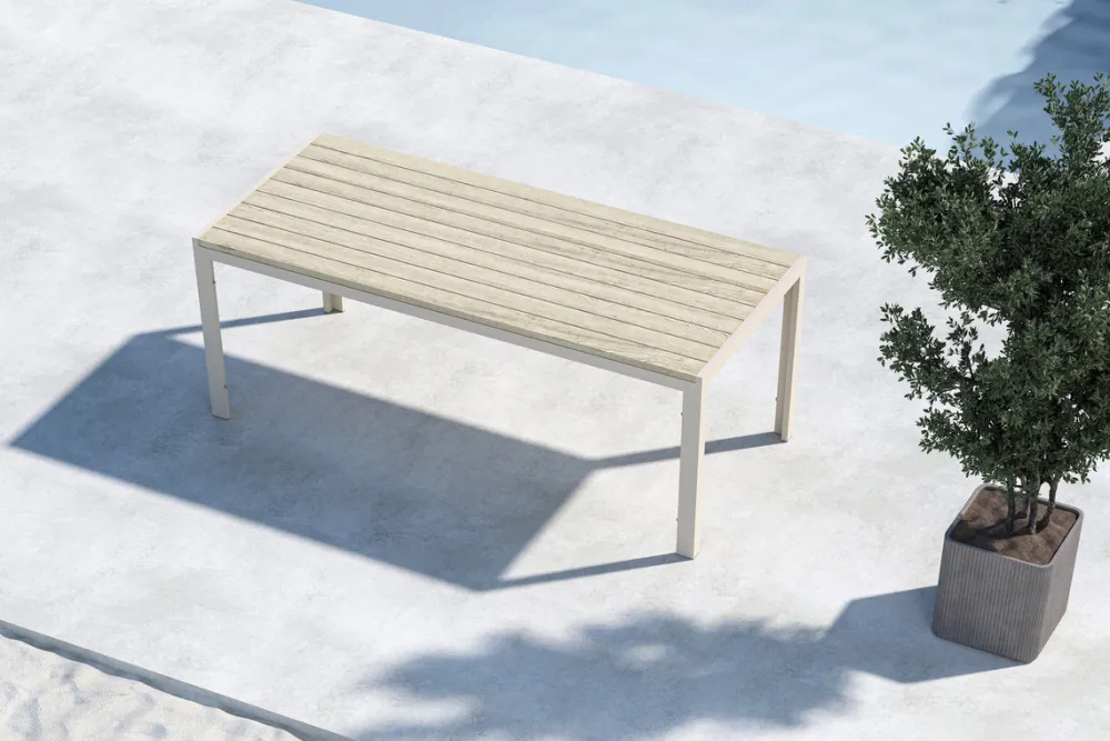 Garden Prestige Matbord 'Mirko' 205x74cm - Beige