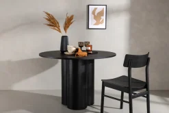 Reforma Matbord 'Orsa' Runt 110cm - Svart
