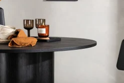 Reforma Matbord 'Orsa' Runt 110cm - Svart
