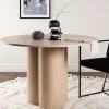 Reforma Matbord 'Orsa' Runt 110cm - Vitputsad