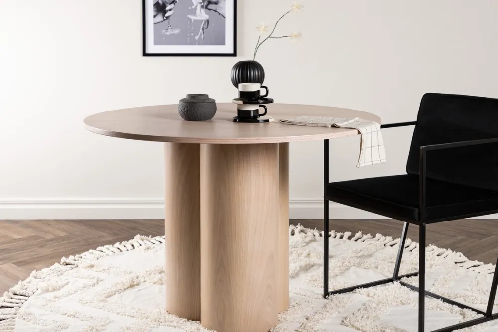 Reforma Matbord 'Orsa' Runt 110cm - Vitputsad