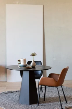 Zuiver Matbord 'Pilar' Runt 100cm - Svart