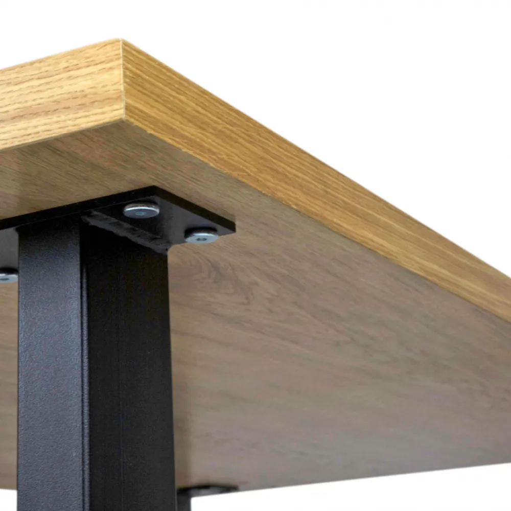 Reforma Matbord 'Radus' 140x85cm - Ek/Svart