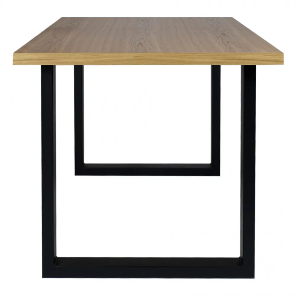 Reforma Matbord 'Radus' 140x85cm - Ek/Svart