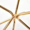 Reforma Matbord 'Rondo' Runt 110cm - Transparent/Guld