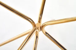 Reforma Matbord 'Rondo' Runt 110cm - Transparent/Guld
