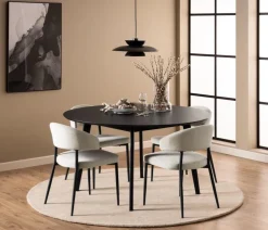 Reforma Matbord 'Ärsjö' Runt 140cm - Svart