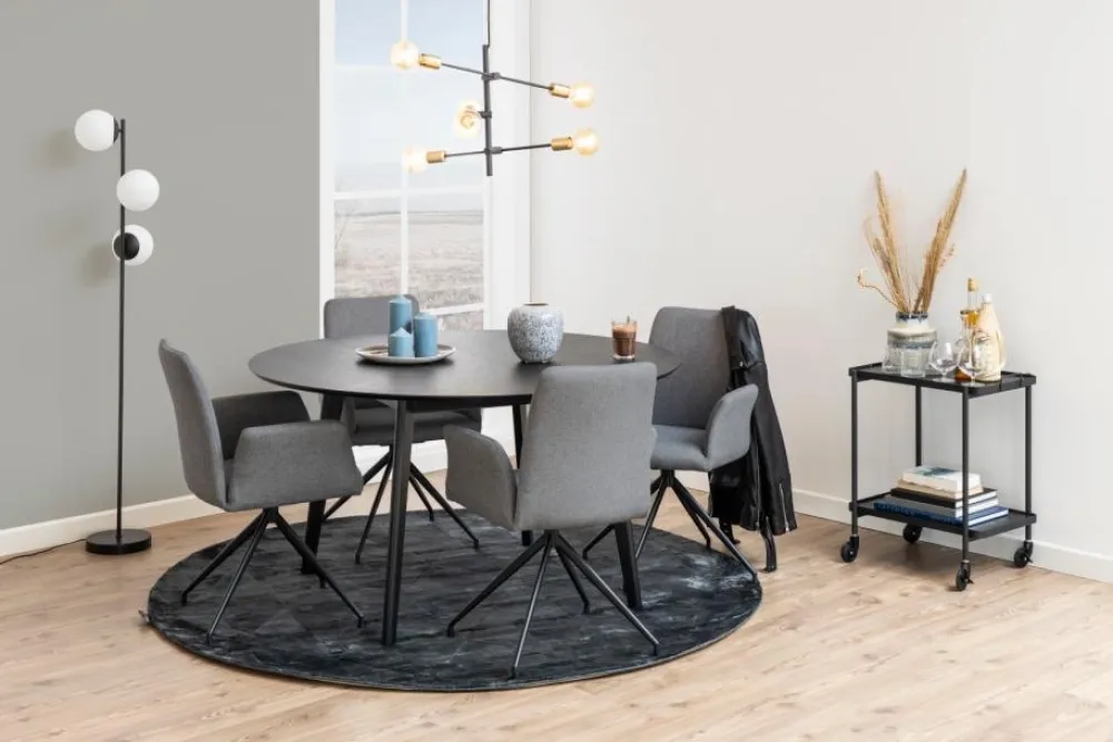 Reforma Matbord 'Ärsjö' Runt 140cm - Svart