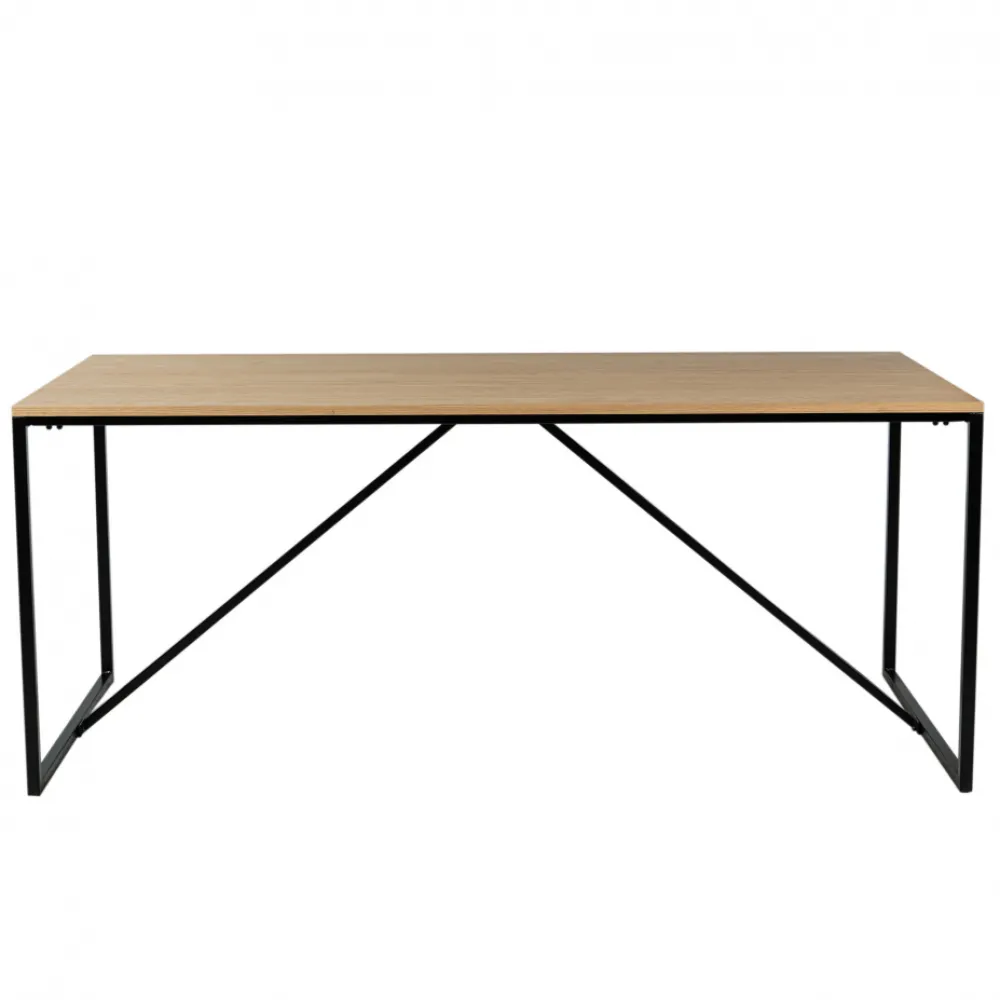 Reforma Matbord 'Vega' 180x90cm - Natur/Svart
