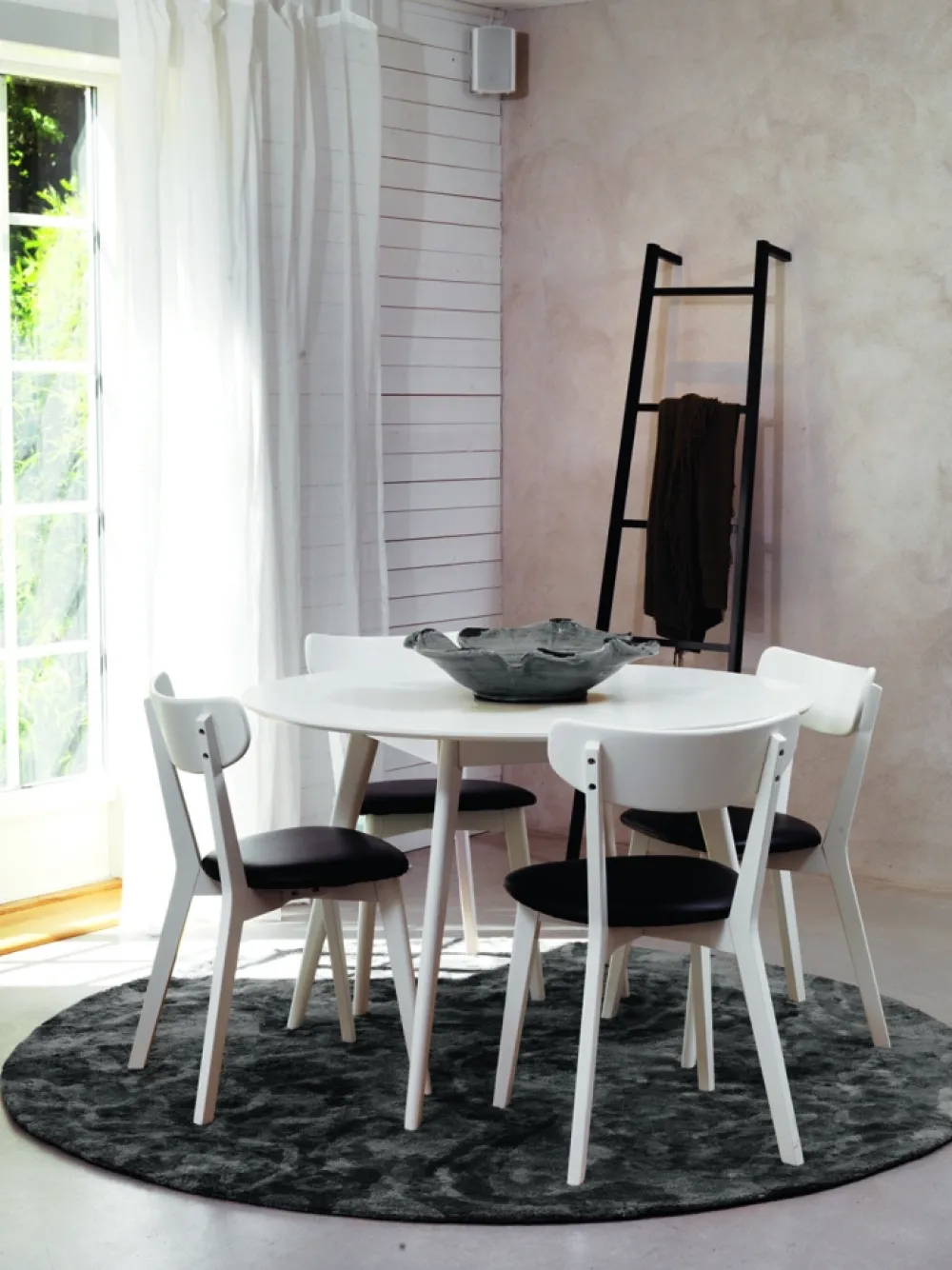Rowico Home Matbord 'Yumi' Runt 115cm - Vit