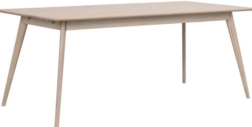 Rowico Home Matbord 'Yumi' 190x90cm - Vitpigmenterad ek