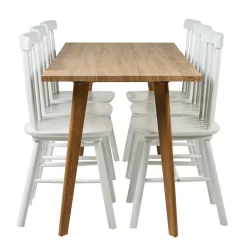 Reforma Matgrupp 'Nordisk Elsa' - 1 Bord & 6 Stolar