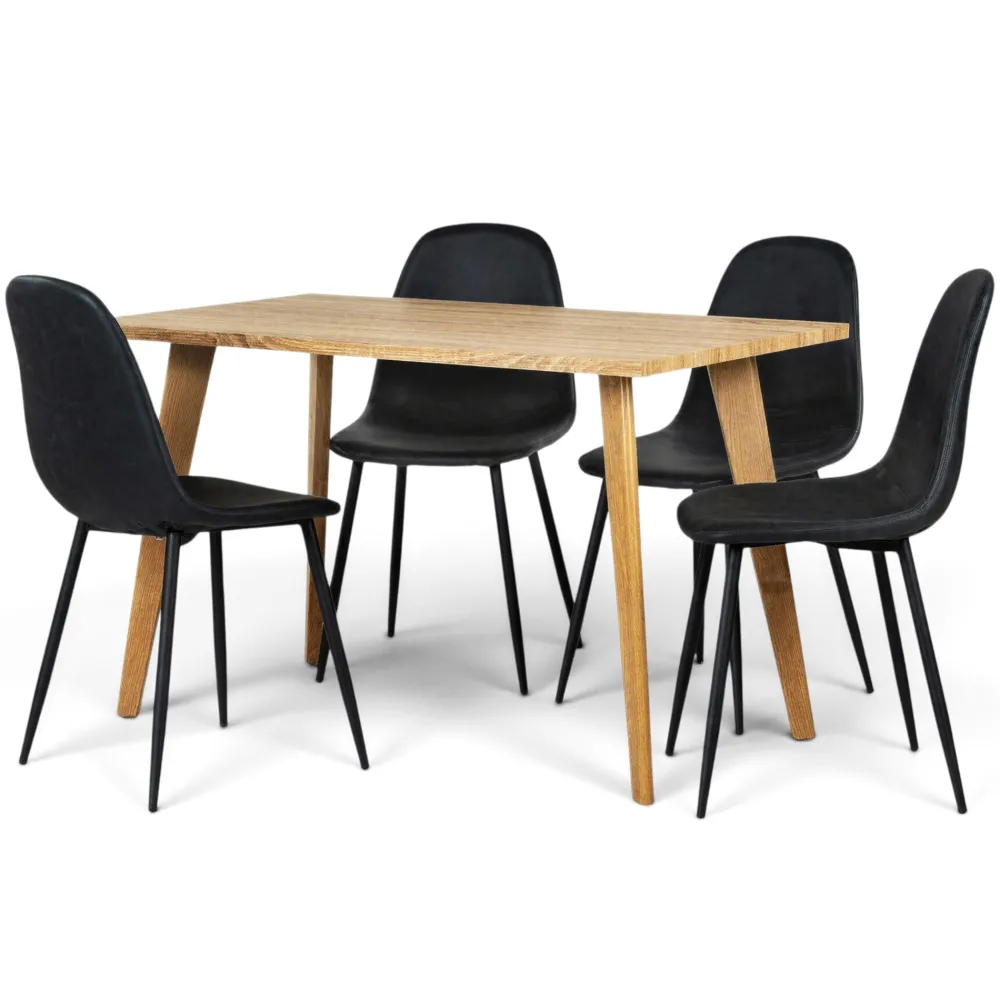 Reforma Matgrupp 'Nordisk Forma' - 1 Bord & 4 Stolar