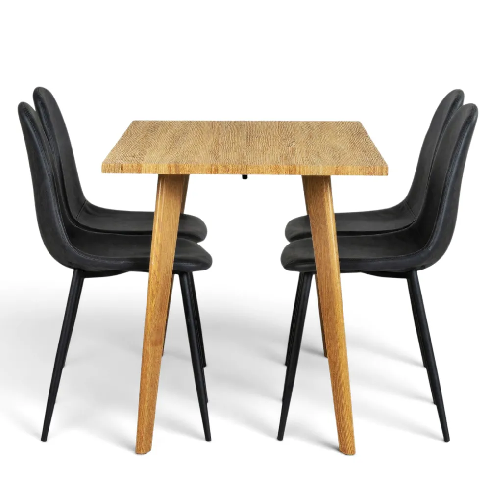 Reforma Matgrupp 'Nordisk Forma' - 1 Bord & 4 Stolar