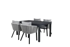 Garden Prestige Matgrupp 'Sollentuna' - Svart