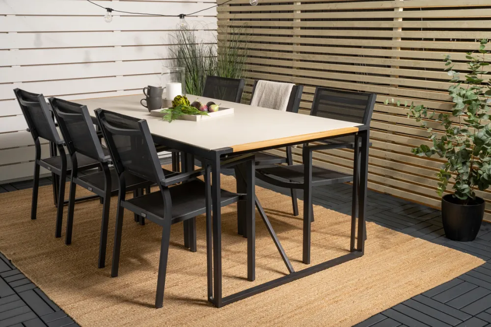 Garden Prestige Matgrupp 'Umeå' - Svart