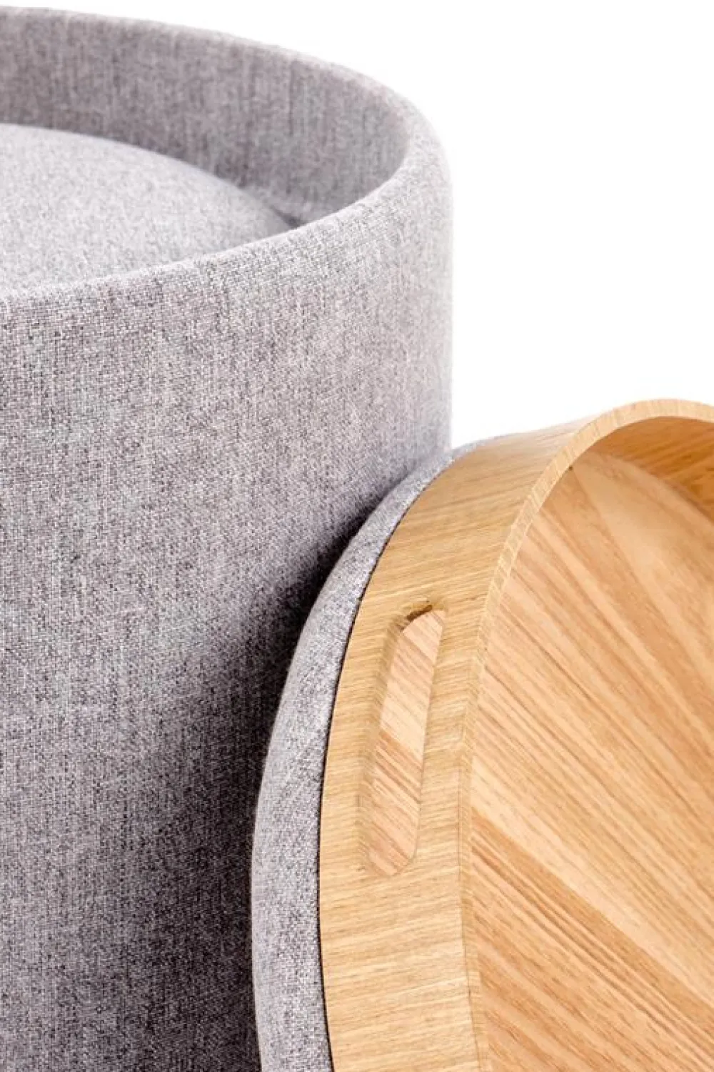 Reforma 2-pack Sittpuff/Sidobord 'Aviko' - Grå