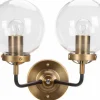 Fair Glare 2-pack Vägglampa 'Bright' - Mässing