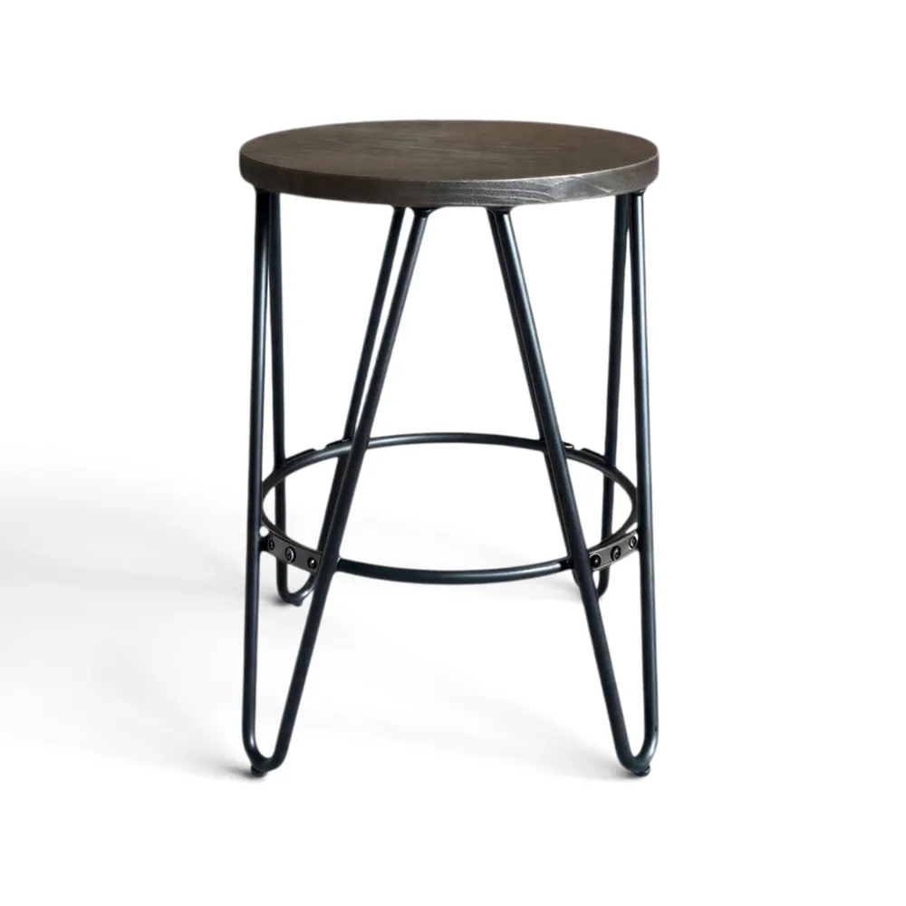 Reforma Pall 'Rustic' 45cm - Trä/Stål