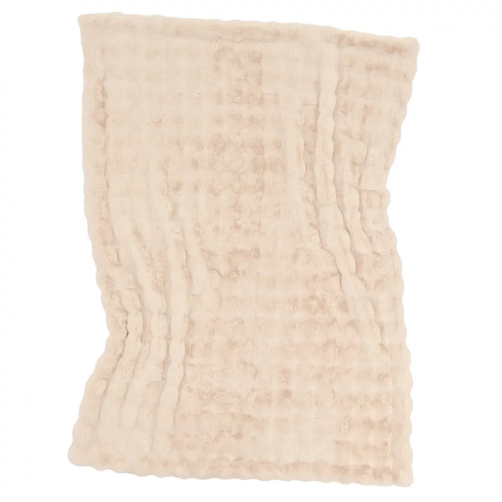 Reforma x Trendcarpet Pläd 'Aranga Bubble Throw' 130x170cm - Beige