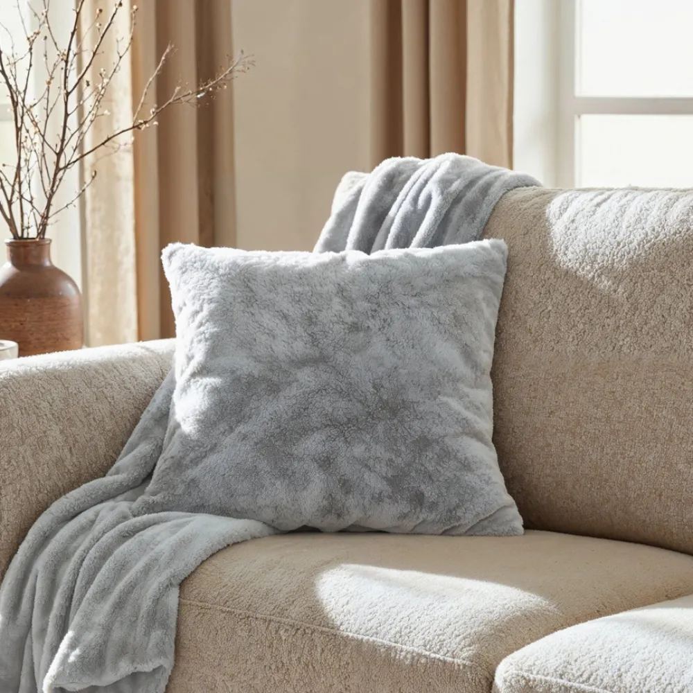 Reforma x Trendcarpet Pläd 'Aranga Super Soft Throw' 130x170cm - Grå