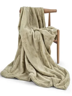 Reforma x Trendcarpet Pläd 'Aranga Super Soft Throw' 130x170cm - Ljusgrön