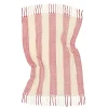 Reforma x Trendcarpet Pläd 'Beatriz Stripe' 130x170cm - Röd/vit