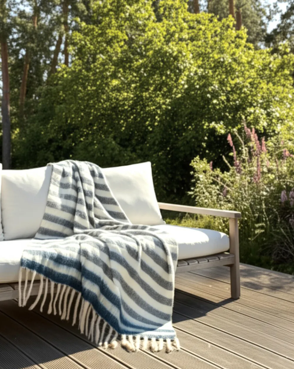 Reforma x Trendcarpet Pläd 'Monica' 130x170cm - Blå