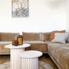 Reforma x Trendcarpet Rund matta 'Aranga Super Soft' - Beige
