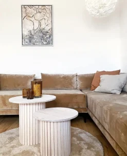Reforma x Trendcarpet Rund matta 'Aranga Super Soft' - Beige