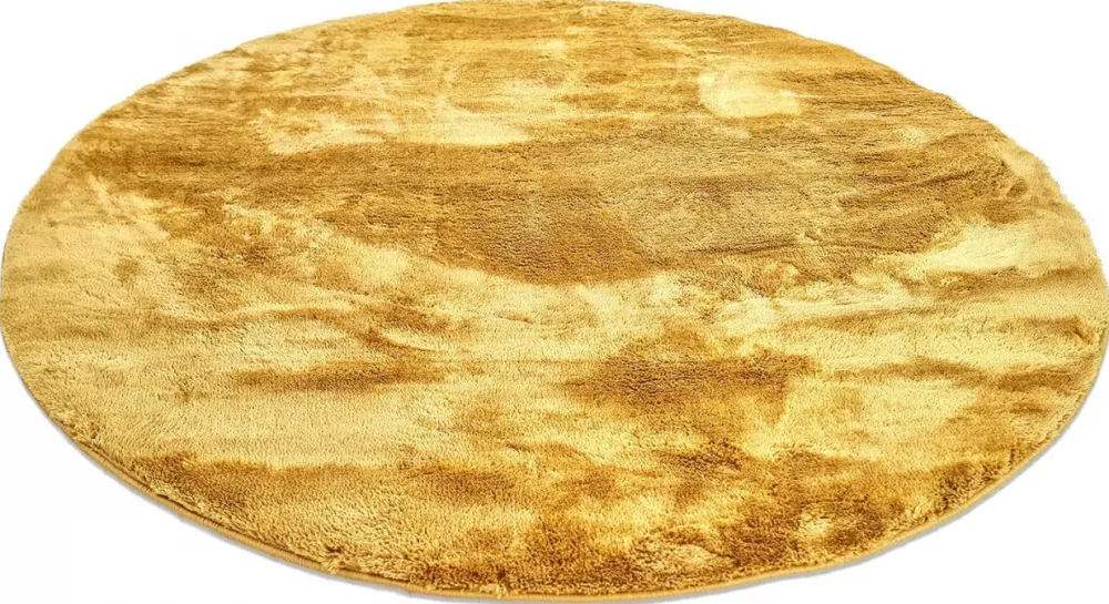 Reforma x Trendcarpet Rund matta 'Aranga Super Soft' 200cm - Gul