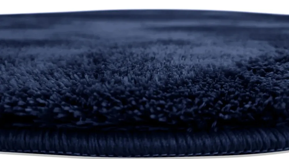 Reforma x Trendcarpet Rund matta 'Aranga Super Soft' - Mörkblå