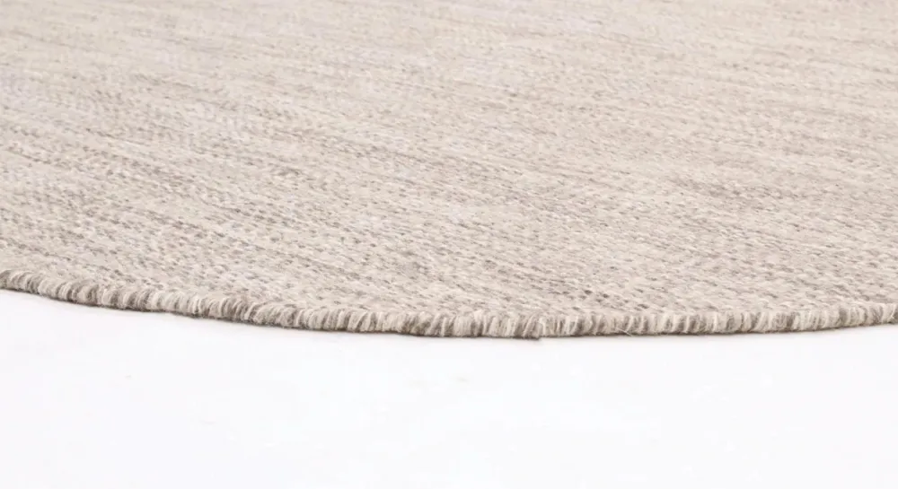 Reforma x Trendcarpet Rund matta 'Dhurry' - Beige