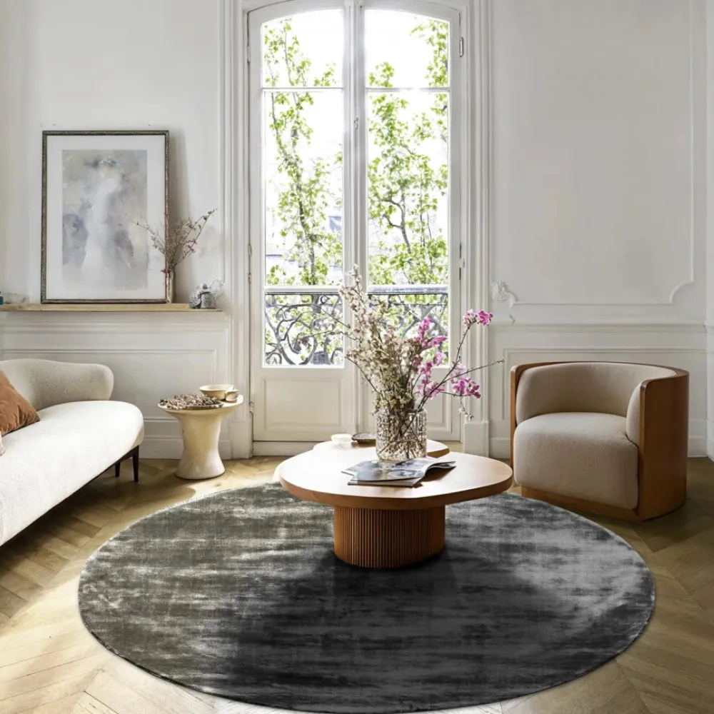 Reforma x Trendcarpet Rund matta 'Jodhpur' - Grå