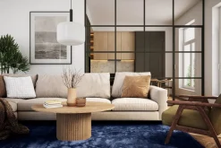 Reforma x Trendcarpet Ryamatta 'Aranga Super Soft' - Mörkblå